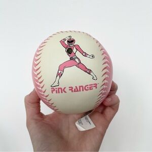 Vintage 1994 NWOT Squishy Power Rangers Pink Ranger baseball